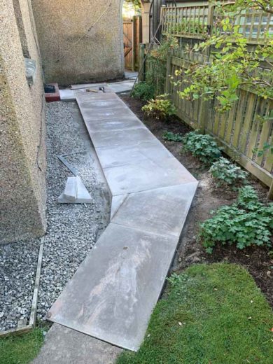 concrete path installer