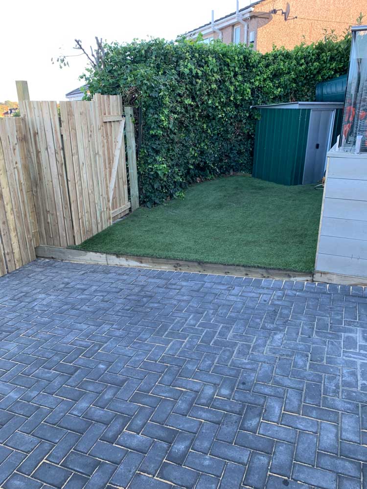 Convert Garden to Monoblock Driveway, Edinburgh