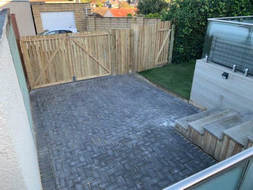 dark monoblock parking area installer edinburgh