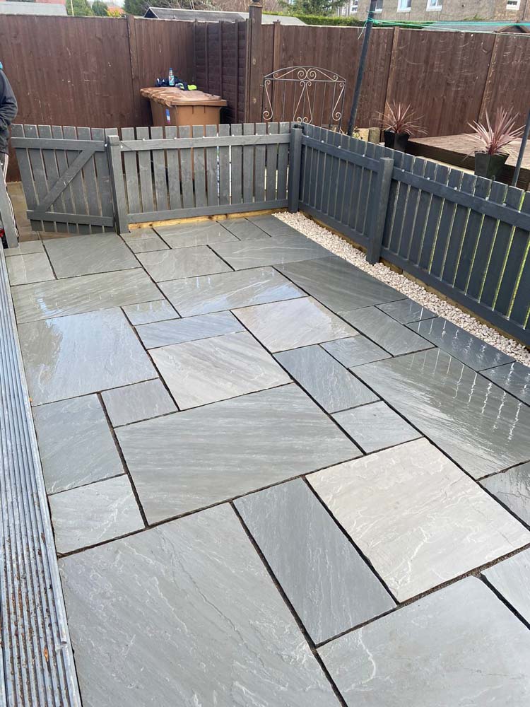 Garden Patio Installation, Scottish Borders