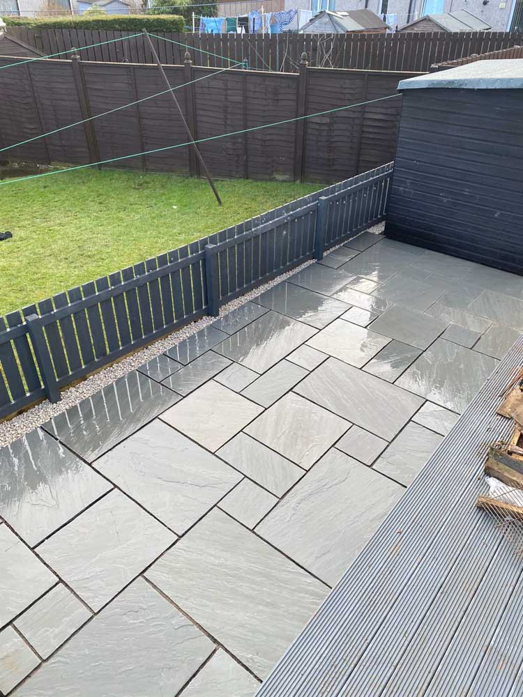 Garden Patio Installation, Scottish Borders