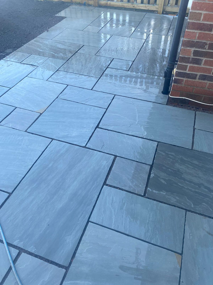 Garden Patio Installation, Scottish Borders