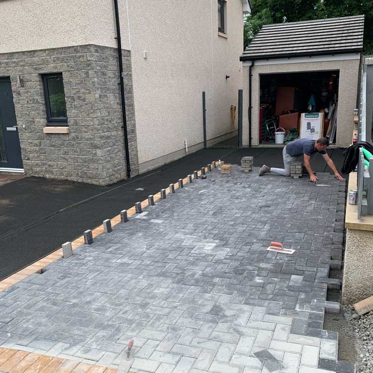 cobbled driveway dalgety bay