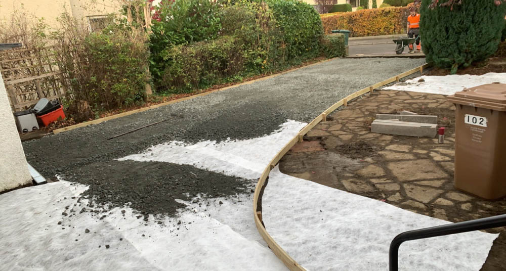 Low Maintenance Garden & Driveway Installation, Edinburgh