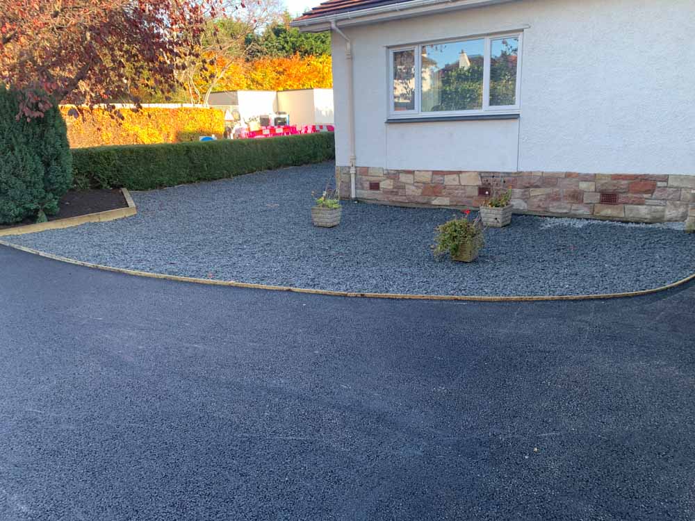 Low Maintenance Garden & Driveway Installation, Edinburgh