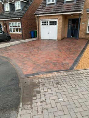 red monoblock driveway dunfermline