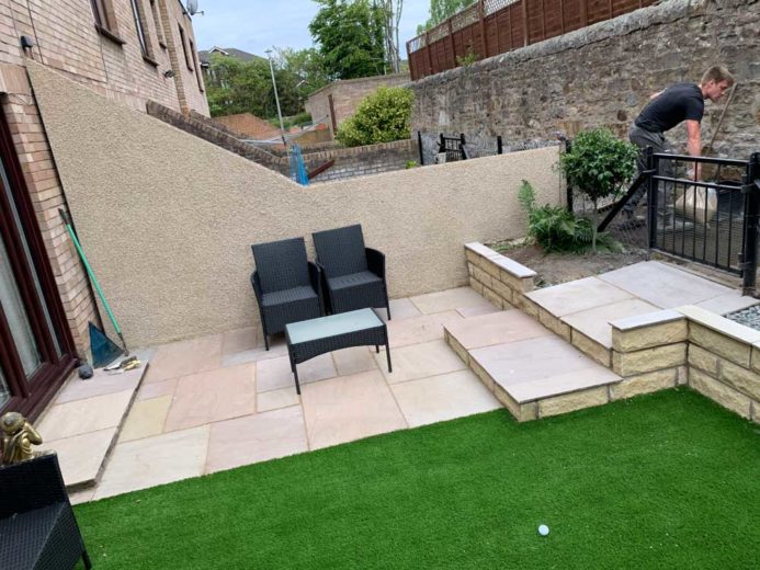 small garden landscape gardener edinburgh